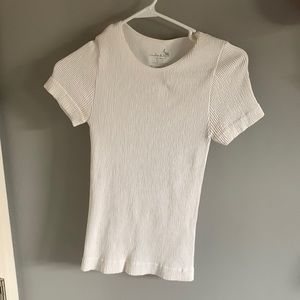 Free People Size Medium White T Shirt